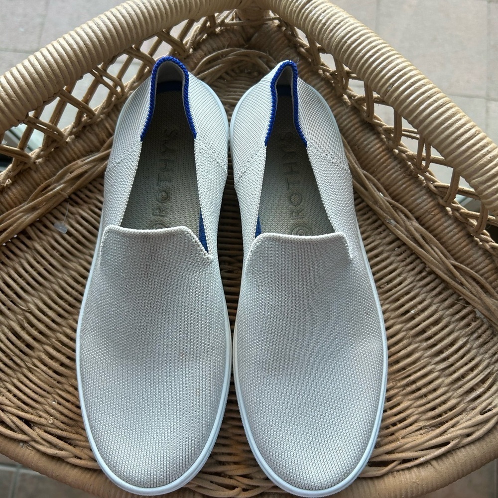 Rothy’s The Original Slip On Sneaker in Sand - Picture 3 of 6